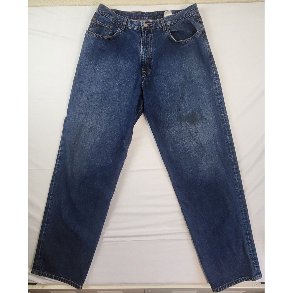 VTG Lucky Brand Dungarees USA Made Sz 38 Gene Montesano Relaxed Fit Long Length